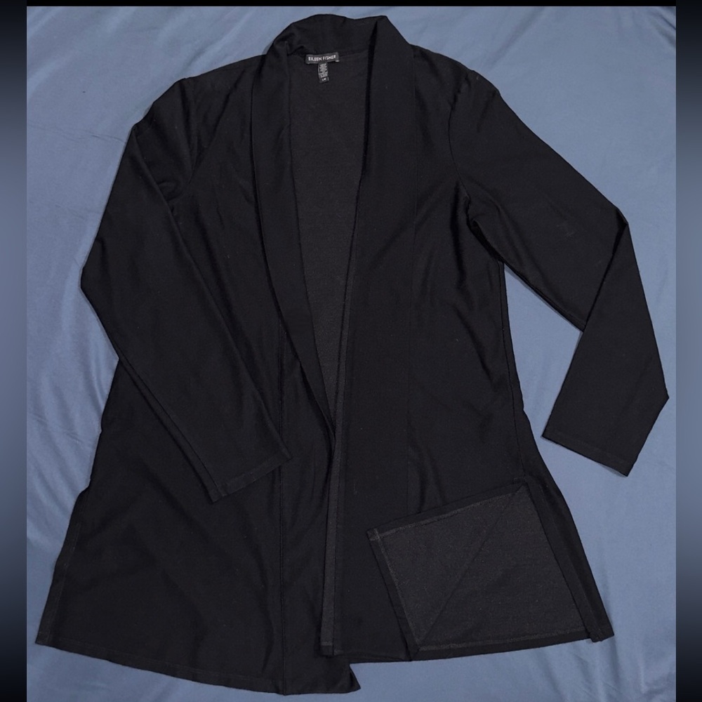 Eileen Fisher black cardigan Large